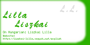 lilla liszkai business card